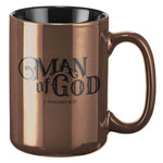 Man of God Ceramic Christian Mug with handle on right