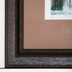 Marketplace by Brian Mandizira Fine Art Etching Bottom Left Corner Frame Detail