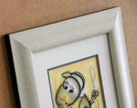 Musician by Daniel Selepe Framed Etching at an angle