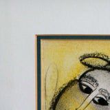 Musician by Daniel Selepe Framed Etching top left detail