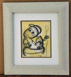 Musician by Daniel Selepe Framed Etching