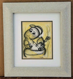 Musician by Daniel Selepe Framed Etching