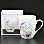 My Grace is Sufficient Ceramic Christian Mug with Gift Box
