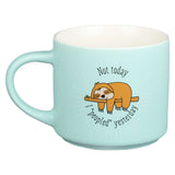 Not Today Fun Ceramic Gift Mug back view