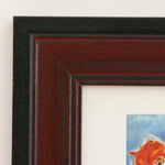 Orange Roses - Framed Art Print top left corner detail