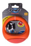 Rogz Pop-Upz Self-Righting Float and Fetch Dog Toy Orange in packaging