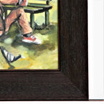 Richman Poor - Itai Vangani - Framed Acrylic painting on board bottom right corner detail