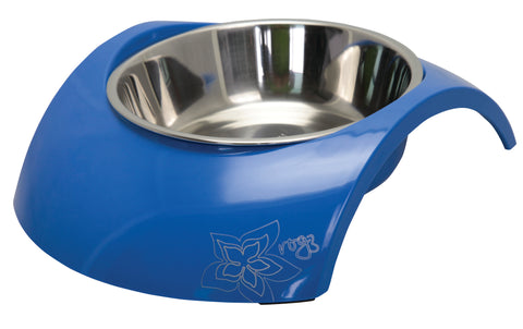 Rogz 2-in-1 Luna Dog Bowl Blue