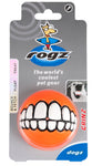 Rogz Grinz Dog Treat Ball Orange in packaging