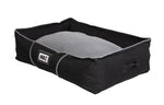 Rogz Lekka Pod 3D Oxford Dog Bed Black Grey Design Grey Cushion