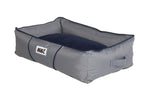 Rogz Lekka Pod 3D Oxford Dog Bed Grey Navy Design Navy Cushion