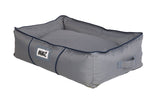 Rogz Lekka Pod 3D Oxford Dog Bed Grey Navy Design Grey Cushion