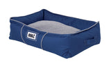 Rogz Lekka Pod 3D Oxford Dog Bed Navy Grey Design Grey Cushion