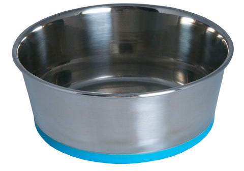 Rogz Stainless Steel Slurp Dog Bowl Blue