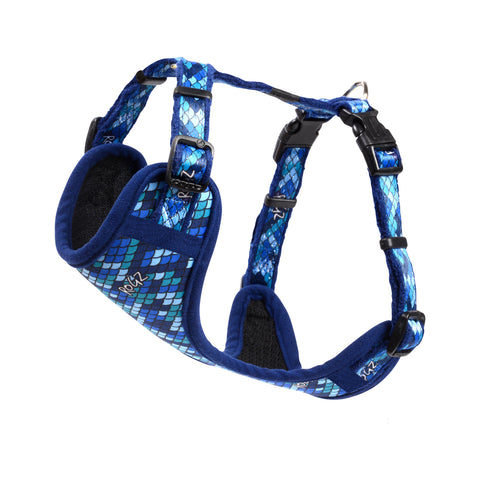 Rogz Small Dog Fashion Comfy Harness Amphibian Blue