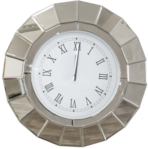 Round Decor Wall Clock with mirror edges
