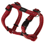 Rogz Utility Small 11mm Nitelife Dog H-Harness Red reflective