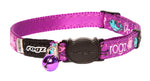 Rogz FancyCat Safeloc Breakaway Cat Collar Purple Lovebirds