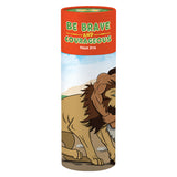 Samson And The Lion - 24 Pieces Christian Kids Cardboard Puzzle in a tube