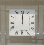 Silver Decor Clock with Roman numerals