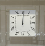 Silver Decor Clock with Roman numerals