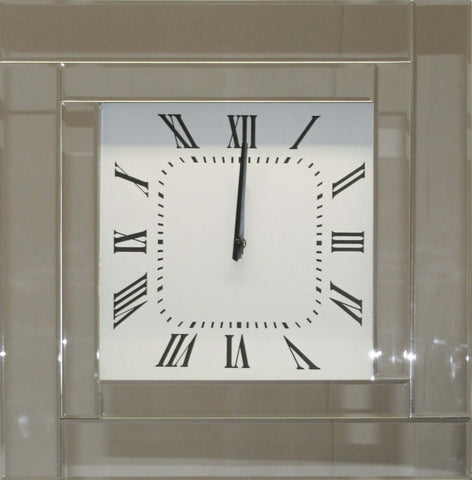 Silver Decor Clock with Roman numerals