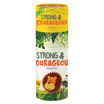 Strong and Courageous - 36 Pieces Kids Christian Carboard Puzzle in a tube