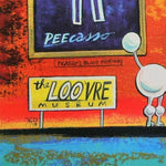 The Loovre Museum by Frans Groenewald Framed Art Print bottom detail