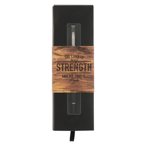 Classic Christian Gift Pen The Lord Is My Strength in Gift Box