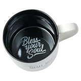 Bless Your Soul Fun Ceramic Mug Thou Shalt Not Try Me Inside